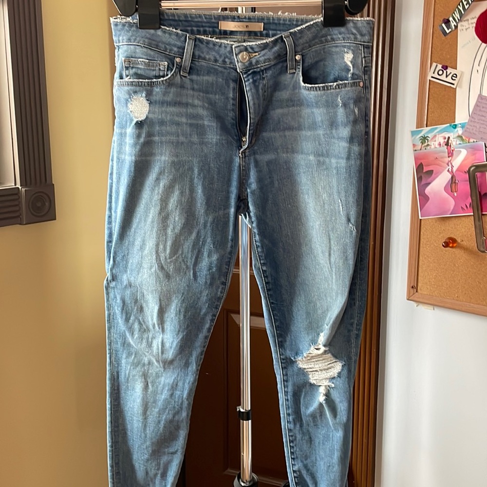 Joe’s blue distressed jeans (size 31)